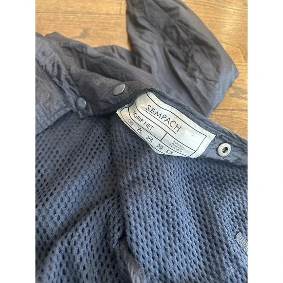 SEMPACH Mens Navy Blue Maske Parachute Ripstop Overshirt Jacket Medium B0851 - Picture 16 of 16